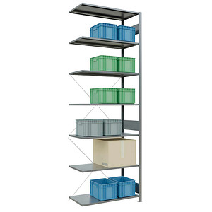 SCHULTE Anbau-Schwerlastregal MULTIplus 150 12757 silber 100,0 x 50,0 x 300,0 cm SCHULTE Anbau-Schwerlastregal MULTIplus 150 12757 silber 100,0 x 50,0 x 300,0 cm von SCHULTE