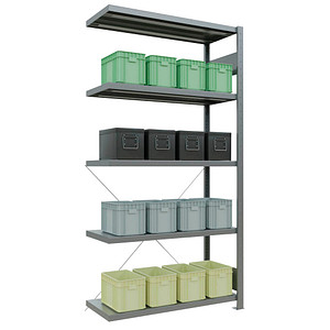 SCHULTE Anbau-Schwerlastregal MULTIplus 250 12945 silber 100,0 x 40,0 x 200,0 cm SCHULTE Anbau-Schwerlastregal MULTIplus 250 12945 silber 100,0 x 40,0 x 200,0 cm von SCHULTE