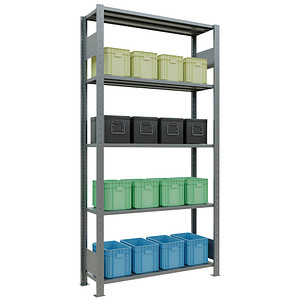 SCHULTE Schwerlastregal MULTIplus 150 12730-LR silber 100,0 x 30,0 x 200,0 cm SCHULTE Schwerlastregal MULTIplus 150 12730-LR silber 100,0 x 30,0 x 200,0 cm von SCHULTE