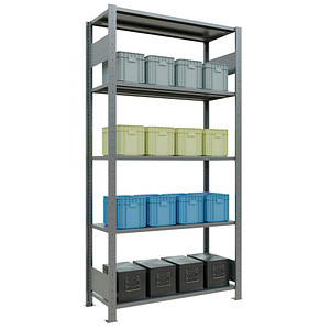 SCHULTE Schwerlastregal MULTIplus 150 12740-LR silber 100,0 x 40,0 x 200,0 cm SCHULTE Schwerlastregal MULTIplus 150 12740-LR silber 100,0 x 40,0 x 200,0 cm von SCHULTE