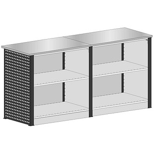 SCHULTE Thekenmodul-Set 1 gerade, schwarz, lichtgrau 211,2 x 78,0 x 103,5 cm SCHULTE Thekenmodul-Set 1 gerade, schwarz, lichtgrau 211,2 x 78,0 x 103,5 cm von SCHULTE