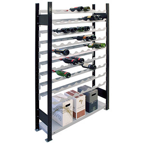 SCHULTE Weinregal schwarz, silber 106,0 x 28,6 x 180,0 cm SCHULTE Weinregal schwarz, silber 106,0 x 28,6 x 180,0 cm von SCHULTE
