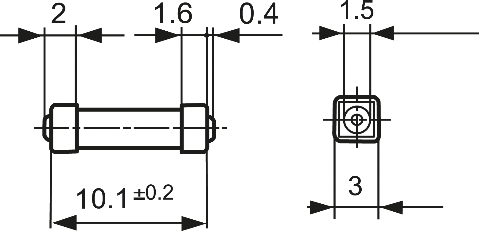 UMT 1,25A - 1,25A SMD-Sicherung von SCHURTER