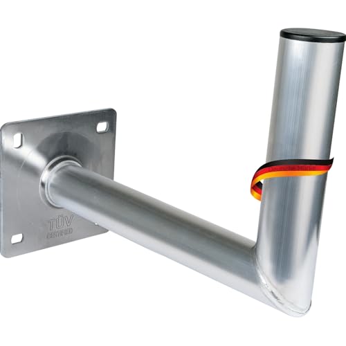 SCHWAIGER SAT Halterung Wand 35cm Satelliten Wandhalterung Satellitenschüssel Halter Aluminium TÜV geprüft 90° Winkel Rostfrei Antennenhalterung Antenne von SCHWAIGER