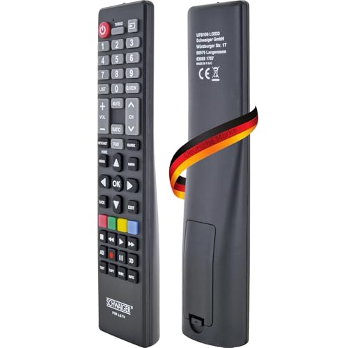 SCHWAIGER 5705 Fernbedienung LG Ersatzfernbedienung Remote Control TV-Fernbedienung für alle LG Fernseher Infrarot SCHWAIGER 5705 Fernbedienung LG Ersatzfernbedienung Remote Control TV-Fernbedienung für alle LG Fernseher Infrarot von SCHWAIGER