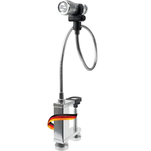 SCHWAIGER 658170 BBQ Grill-Leuchte Taschenlampe Grillzubehör Grill Licht Arbeitslampe Grill-Beleuchtung Flexibler Schwanenhals LED magnetisch drehbar von SCHWAIGER