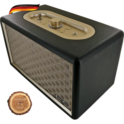 SCHWAIGER 661705 Retro Bluetooth Lautsprecher Vintage Speaker Lederoptik Holzgehäuse Akku HiFi Musikbox inkl. Klinkenkabel Micro-USB-Kabel SCHWAIGER 661705 Retro Bluetooth Lautsprecher Vintage Speaker Lederoptik Holzgehäuse Akku HiFi Musikbox inkl. Klinkenkabel Micro-USB-Kabel von SCHWAIGER