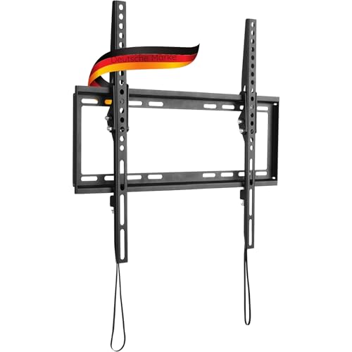 SCHWAIGER 9369 TV-Wandhalterung neigbar 32-75 Zoll Fernseherhalterung Mounting TV-Aufhängung max. 35kg max. VESA-Norm 400x400 schwarz inkl. Montagezubehör von SCHWAIGER