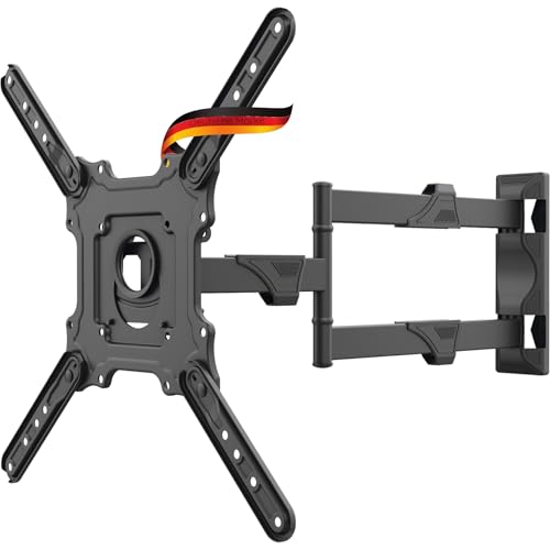 SCHWAIGER 9420 TV-Wandhalterung 23-75 Zoll Fernseherhalterung Mounting TV-Aufhängung neigbar, schwenkbar max. 35kg max. VESA-Norm 400x400 schwarz inkl. Montagezubehör von SCHWAIGER