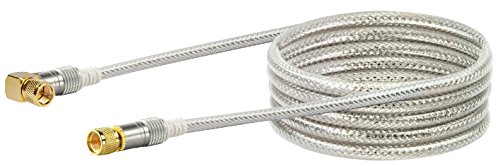 SCHWAIGER 9543 SAT Antennenkabel 5m Satellitenkabel Koaxialkabel 90° gewinkelt zu F-Stecker HDTV DVB-T2 110dB 75 Ohm 4-Fach geschirmt von SCHWAIGER