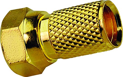 SCHWAIGER -GOFST7001 537- F-Aufdrehstecker/für Koaxialkabel/Verbindung von Stecker und Kabel/ 1 Stück/Gold SCHWAIGER -GOFST7001 537- F-Aufdrehstecker/für Koaxialkabel/Verbindung von Stecker und Kabel/ 1 Stück/Gold von SCHWAIGER