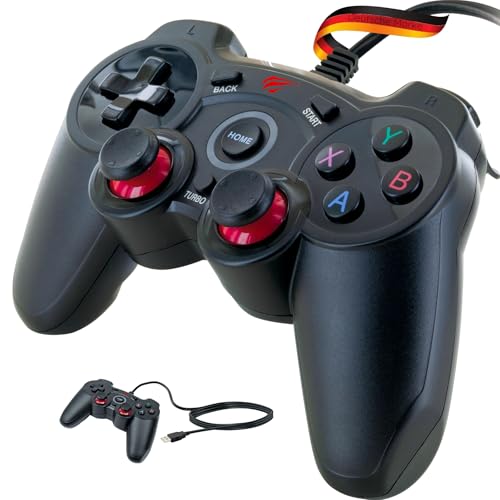 SCHWAIGER GPC18 Universal Gaming Controller Joystick Gamer für PC Playstation 3 Android Smart TV mit USB 2.0 A Stecker Vibration kabelgebunden 1,8m schwarz SCHWAIGER GPC18 Universal Gaming Controller Joystick Gamer für PC Playstation 3 Android Smart TV mit USB 2.0 A Stecker Vibration kabelgebunden 1,8m schwarz von SCHWAIGER