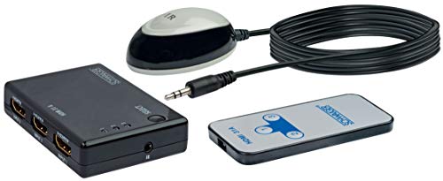 SCHWAIGER -HDM31A 531- HDMI-Umschalter mit IR Empfänger/Verteiler/ 3 IN > 1 Out/ 3X HDMI-Buchse > 1x HDMI-Stecker/automatisch/ 1,2 m/schwarz SCHWAIGER -HDM31A 531- HDMI-Umschalter mit IR Empfänger/Verteiler/ 3 IN > 1 Out/ 3X HDMI-Buchse > 1x HDMI-Stecker/automatisch/ 1,2 m/schwarz von SCHWAIGER