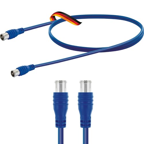 SCHWAIGER KVCF30 538 Koaxialkabel Antennenkabel SAT-Kabel 3m Satellitenkabel F-Stecker TV-Kabel Fernsehkabel HDTV 2-fach geschirmt flexibel blau SCHWAIGER KVCF30 538 Koaxialkabel Antennenkabel SAT-Kabel 3m Satellitenkabel F-Stecker TV-Kabel Fernsehkabel HDTV 2-fach geschirmt flexibel blau von SCHWAIGER