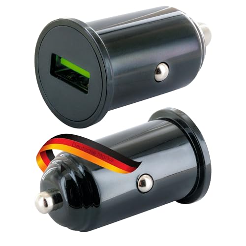 SCHWAIGER LAD13 533 KFZ Ladeadapter Ladegerät Zigarettenanzünder USB-Anschluss 12V PKW LKW Adapter Quick Charge Schnellladegerät USB-Stecker Autoladegerät schwarz von SCHWAIGER