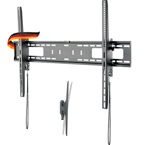 SCHWAIGER LWHT10075 513 TV-Wandhalterung 60-100 Zoll Fernseherhalterung Mounting TV-Aufhängung neigbar max. 75kg max. VESA-Norm 900x600 schwarz inkl. Montagezubehör von SCHWAIGER