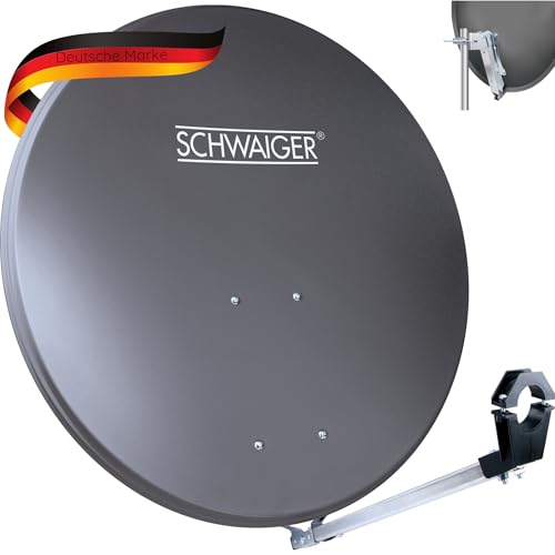 SCHWAIGER SPI2080 018 Satellitenschüssel SAT-Antenne Satelliten-Anlage Offset-Antenne LNB-Tragarm Masthalterung Sat-Schüssel SAT-Anlage Aluminium 80cm Anthrazit SCHWAIGER SPI2080 018 Satellitenschüssel SAT-Antenne Satelliten-Anlage Offset-Antenne LNB-Tragarm Masthalterung Sat-Schüssel SAT-Anlage Aluminium 80cm Anthrazit von SCHWAIGER