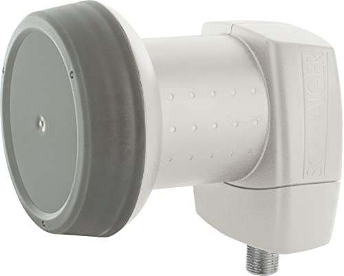 Schwaiger Single-LNB für SAT-Einteilnehmeranlagen hellgrau von SCHWAIGER