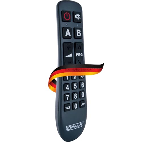 SCHWAIGER UFB1100 533 Universalfernbedienung 20 Tasten Seniorenfernbedienung TV-Ersatzfernbedienung vereinfachte Fernbedienung inkl. Batterien SCHWAIGER UFB1100 533 Universalfernbedienung 20 Tasten Seniorenfernbedienung TV-Ersatzfernbedienung vereinfachte Fernbedienung inkl. Batterien von SCHWAIGER