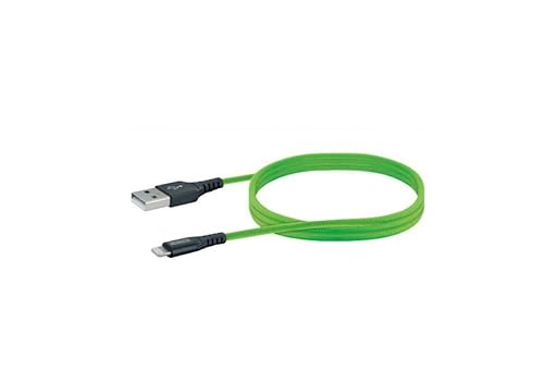 SCHWAIGER USB-Kabel 2.0 St. A->Apple Lightning 1,20m grün von SCHWAIGER