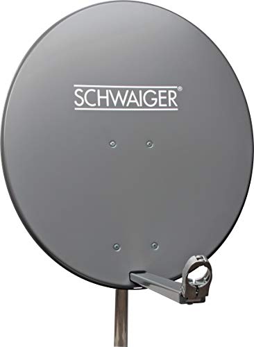 Schwaiger Aluminium Offset-Antenne anthrazit (80 cm) von SCHWAIGER