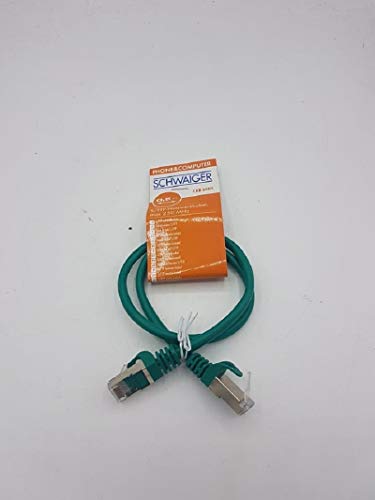 Schwaiger CKB6005 059 Netzwerkkabel 0,5 m Cat6 SF/UTP (S-FTP) grün - Netzwerkkabel (0,5 m, Cat6, SF/UTP (S-FTP), RJ-45, RJ-45, grün) von SCHWAIGER