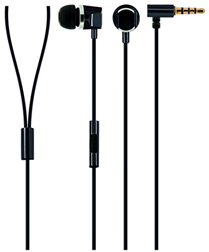 Schwaiger KH410S 531 In-Ear Kopfhörer (Slimkabel, Metallgehäuse) schwarz von SCHWAIGER