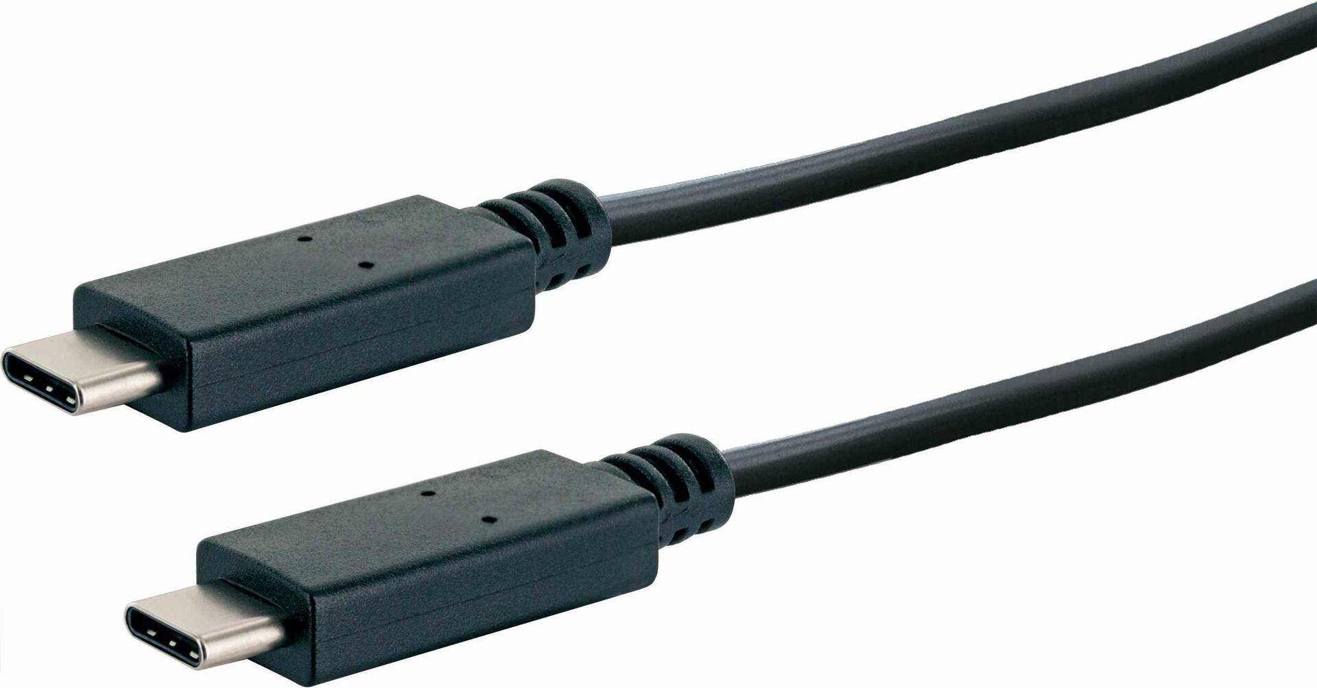 Schwaiger LK 101 C USB Kabel 1 m 3.2 Gen 2 (3.1 Gen 2) USB C Schwarz (LK101C531) von SCHWAIGER