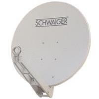 Schwaiger Premium Aluminium Offset Antenna - Satellit - Parabolantenne - Dual LNB (SPI085PW 011) von SCHWAIGER
