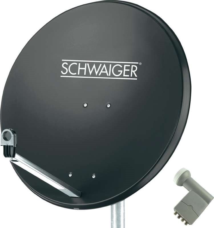 Schwaiger SAT-Anlage ohne Receiver Teilnehmer-Anzahl: 4 (SPI9961SET9) von SCHWAIGER