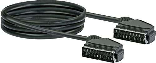 SCHWAIGER SCA7197 533 Scart Kabel 2 m Scart-Stecker (1-polig) schwarz von SCHWAIGER