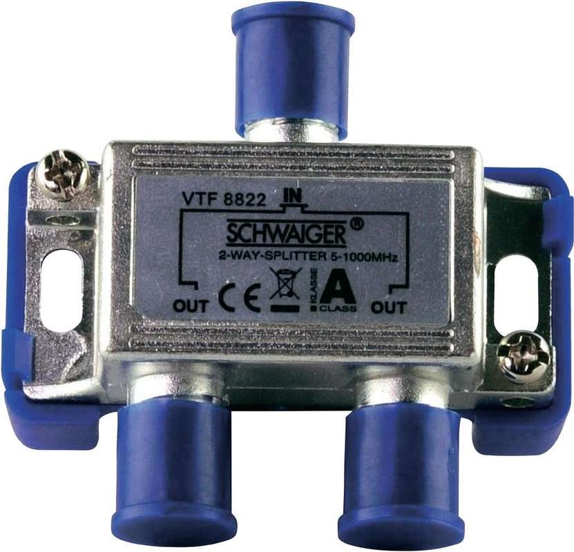 Schwaiger Verteiler 2-fach 4 dB High-End (VTF8822241) von SCHWAIGER