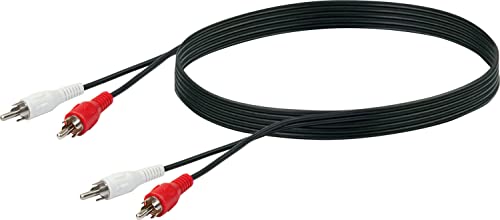 Schwaiger cik025 053 2.5 m 2 x RCA 2 x RCA Schwarz Kabel Audio von SCHWAIGER