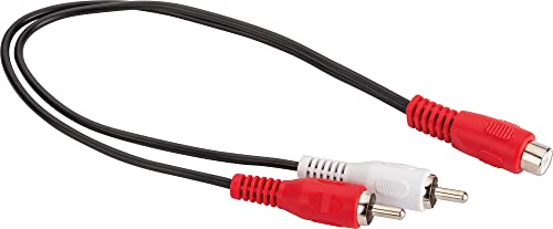 Schwaiger cik8320 533 – Audiokabel (2 x RCA, Stecker, RCA, Buchse, schwarz) von SCHWAIGER