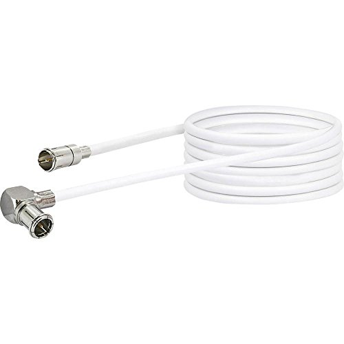 Schwaiger mmc50052 5 m MiniD @ T Quick Koaxial Kabel, weiß (MiniD @ T Quick Koaxialkabel, 5 m, 75 Ohm, 0,8 mm, weiß) von SCHWAIGER