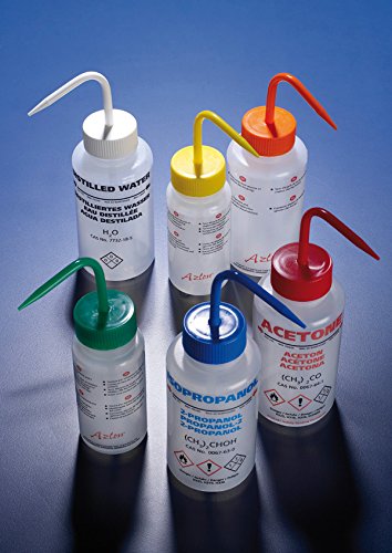 SCILABWARE 001362 LDPE Waschflasche 500 ml Weithals bedruckt "Aceton" (5 Stück) von SCILABWARE