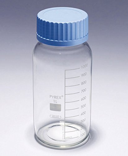 SCILABWARE 001999 Weithalsflasche Pyrex mit Deckel, Fassungsvermögen 3.500 ml von SCILABWARE