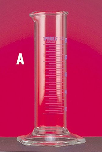 SCILABWARE 703747 Messzylinder 250 ml Pyrexglas, mit Ausguss, niedrige Form, intensiver Gebrauch, 2 Stück von SCILABWARE