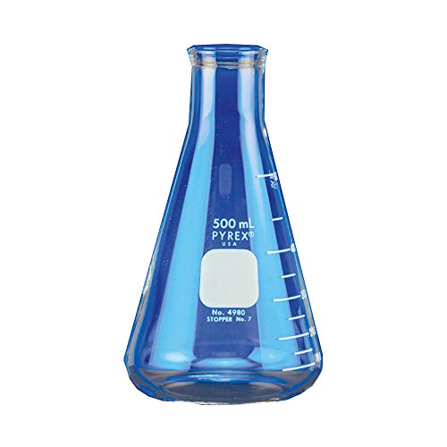 Scilabware 5100-250 Pyrex Erlenmeyer-Glas, Skala für Kragen, intensive Verwendung, 250 ml, 12 Stück von SCILABWARE