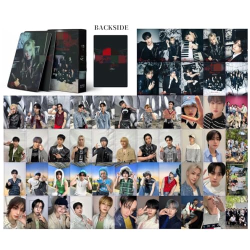 SKZ 'ATE' Stray-kids Fotokarten 55Pcs Postkarten 'STAY' Neue Lieder Fotokarten Kpop SKZ Postkarten Hyunjin Fotokarten Felix Fotokarten (ATE Tour (Laser Vision)) von SCISSH