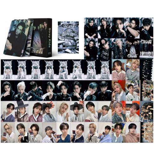 SKZ 'GIANT' Stray-kids Photocards 55Pcs Postcards 'STAY' New Songs Photo Cards Kpop SKZ Postcards Hyunjin Photocards Felix Photocards Laser Vision von SCISSH