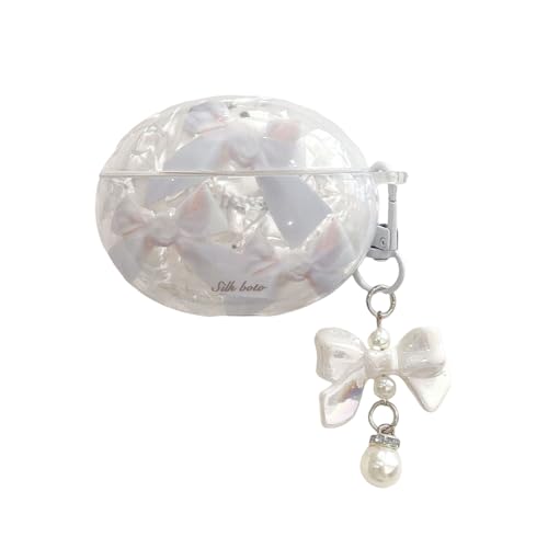 SCJLSDA Freeclip-Schutzhülle für Huawei Freeclip, niedlich, exquisites Kawaii-Schleifen-Design, Cartoon-Design, TPU-Softshell-Kopfhörer-Schutzhülle für Mädchen und Jungen, Weiß SCJLSDA Freeclip-Schutzhülle für Huawei Freeclip, niedlich, exquisites Kawaii-Schleifen-Design, Cartoon-Design, TPU-Softshell-Kopfhörer-Schutzhülle für Mädchen und Jungen, Weiß von SCJLSDA