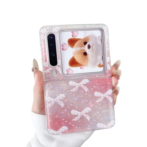 SCJLSDA Schutzhülle für Huawei Pura X, niedlich, charmant, rosa Schleife, exquisite Kawaii-Softschale für Damen und Mädchen (Schleife) von SCJLSDA