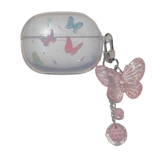 SCJLSDA Schutzhülle für Redmi Buds 6 Pro, niedliches Kawaii-Design, Schmetterlings-, Kaninchen-, Fisch-, Tiermuster-Design, exquisite Blumen, Kopfhörer-Schutzhülle mit Anhänger, für Jungen und Mädchen SCJLSDA Schutzhülle für Redmi Buds 6 Pro, niedliches Kawaii-Design, Schmetterlings-, Kaninchen-, Fisch-, Tiermuster-Design, exquisite Blumen, Kopfhörer-Schutzhülle mit Anhänger, für Jungen und Mädchen von SCJLSDA