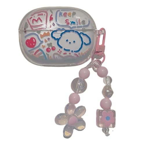 SCJLSDA Schutzhülle für Redmi Buds 6 Pro, niedliches Kawaii-Schmetterlings-, Kaninchen-, Fisch-, Tiermuster, exquisite Blumen, Kopfhörer-Schutzhülle mit Anhänger, für Jungen und Mädchen (bemalt) SCJLSDA Schutzhülle für Redmi Buds 6 Pro, niedliches Kawaii-Schmetterlings-, Kaninchen-, Fisch-, Tiermuster, exquisite Blumen, Kopfhörer-Schutzhülle mit Anhänger, für Jungen und Mädchen (bemalt) von SCJLSDA