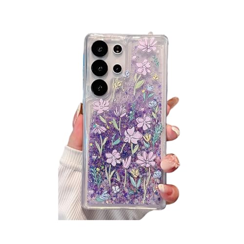 SCJLSDA Schutzhülle für Samsung Galaxy S25 Ultra, niedliches Kawaii-Blumenmuster, Mädchen, exquisit, glänzend, glitzernd, Pailletten SCJLSDA Schutzhülle für Samsung Galaxy S25 Ultra, niedliches Kawaii-Blumenmuster, Mädchen, exquisit, glänzend, glitzernd, Pailletten von SCJLSDA