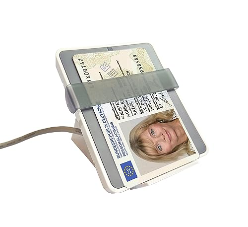 IDENTIV uTrust 3700 F NPA USB 2.0 RFID Kartenleser inkl. Standfus für Deutschen Personalausweiss/Diverse andere kontaktlose Karten / 13.56 MHz / 905503/905502 von SCM PC-Card GmbH