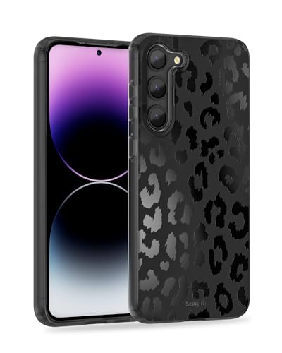 SCORPIFY Kompatibel mit Samsung Galaxy S23 Plus Hülle [Kompatibel mit MagSafe] für Schwarz Leopard Geparden-Druck Design, niedliche magnetische Handyhülle für Frauen Mädchen, schlanke Stoßstange mit von SCORPIFY