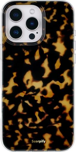 SCORPIFY für iPhone 16 Pro Hülle mit dunkel Braunem Schildkröten Design [Kompatibel mit Magnetic], süße braune magnetische Telefonabdeckung für Frauen und Mädchen, schlanker, stylischer Bumper von SCORPIFY