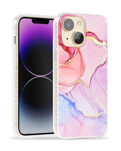 SCORPIFY iPhone 14 Plus Hülle für rosa Flansch Kristall Marmor Design, niedliche magnetische Handyhülle für Frauen Mädchen, mit Glasbildschirm + Kameralinsenschutz, stilvoller ästhetischer Stoßfänger SCORPIFY iPhone 14 Plus Hülle für rosa Flansch Kristall Marmor Design, niedliche magnetische Handyhülle für Frauen Mädchen, mit Glasbildschirm + Kameralinsenschutz, stilvoller ästhetischer Stoßfänger von SCORPIFY